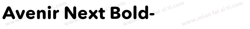 Avenir Next Bold字体免费下载字体转换